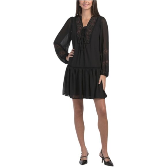 Ellen Tracy Dresses & Skirts - ELLEN TRACY Long Sleeve Printed Mini Dress